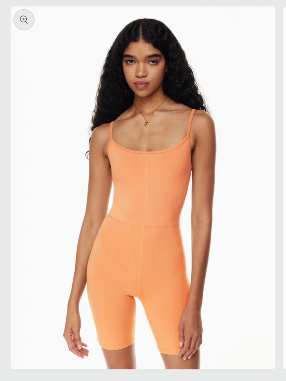 Aritzia Wilfred Free Divinity 7" Light Orange Romper Large